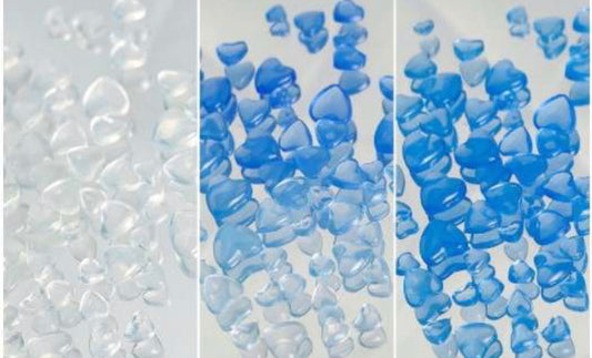 Blue UV Color Changing Hearts
