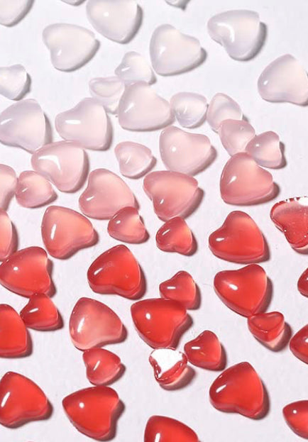 Red UV Color Changing Hearts