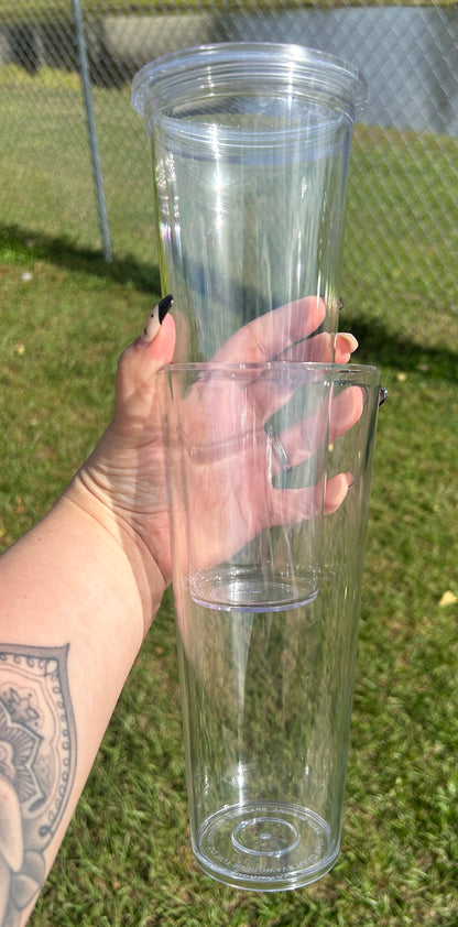 "Pre-Cut" 24oz Double Walled Tumbler