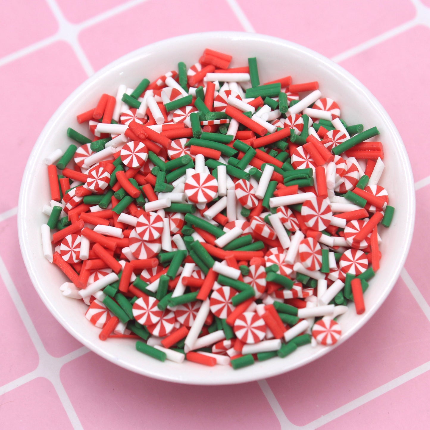 Peppermint Sprinkles Polymer Clay – TreasureRoseDesigns