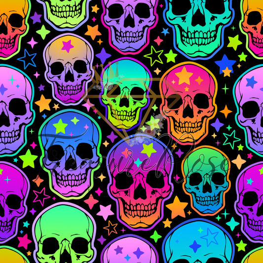 Rainbow Skulls